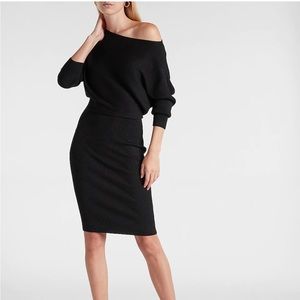 🆕 Express Off the Shoulder Midi Sweater Dress M